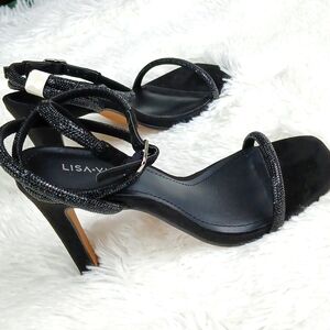 Lisa Vicky Angelic Rhinestone Ankle Strap Sandal